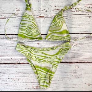 aurelle green bikini!